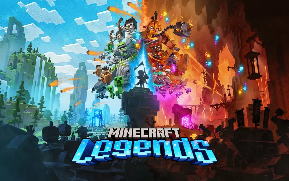 Minecraft Legends Key art by Mojang Studios